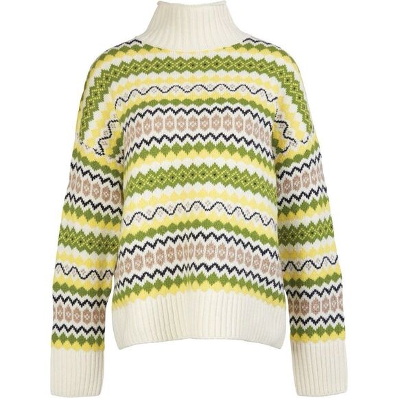 Barbour Women’s Barbour Holkham Knit Wool Blend Turtleneck Sweater Size US 4 - Picture 5 of 13